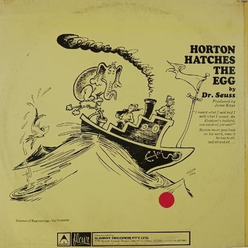 Dr. Seuss –  Horton Hatches The Eggs - Vinyl Records